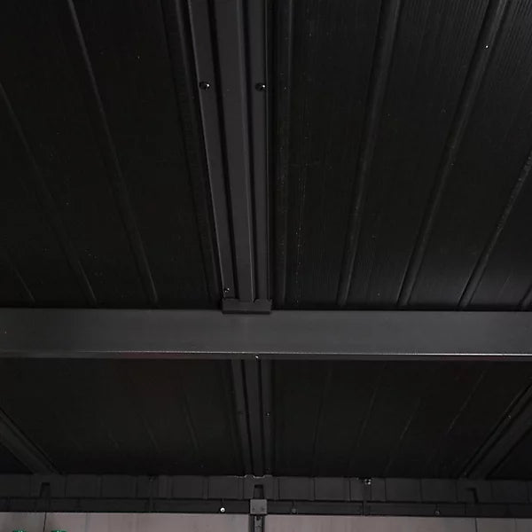 Keter Artisan 9x7 ft Grey Pent Roof Resin Shed with Floor and Double Doors