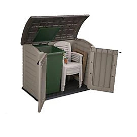 Keter Store-It-Out ARC 1200L Beige & Brown Outdoor Garden Storage Box with Double Doors