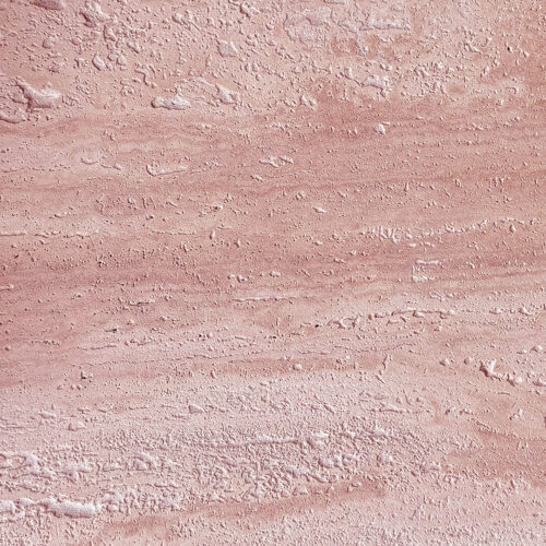 Porto Travertine Side Table, Red - Image 3