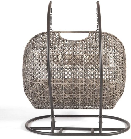 Triple Hanging Cocoon Egg Chair - Grey Cushions - Image 6