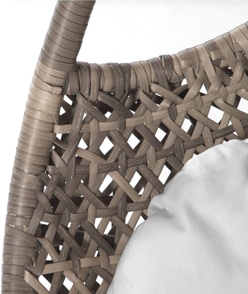 Triple Hanging Cocoon Egg Chair - Grey Cushions - Image 5