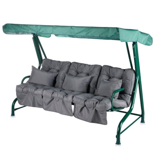Alfresia Roma 3 Seater Garden Swing Seat | Classic Cushions - Image 24