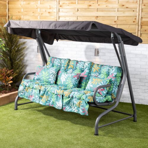 Alfresia Roma 3 Seater Garden Swing Seat | Classic Cushions - Image 16