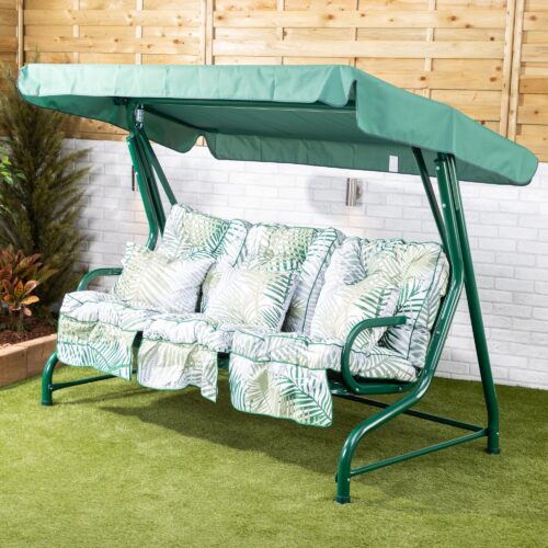Alfresia Roma 3 Seater Garden Swing Seat | Classic Cushions - Image 11
