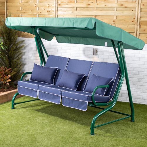 Alfresia Roma 3 Seater Garden Swing Seat | Luxury Cushions - Image 5