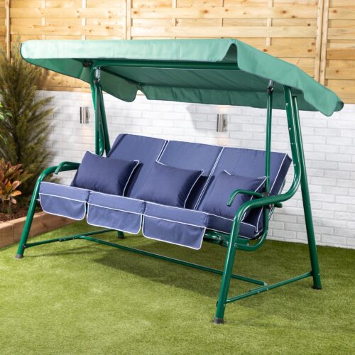 Alfresia Turin 3 Seater Reclining Garden Swing Seat | Luxury Cushions - Image 6