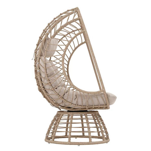 GoodHome Omalos Beige Rattan effect Egg chair - Image 6